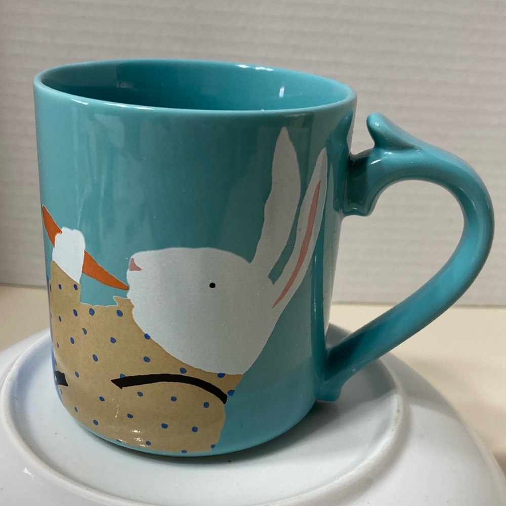 Paris Bottman Design Carefree Bunny Rabbit Character Mug Cup Japan Vintage 1988